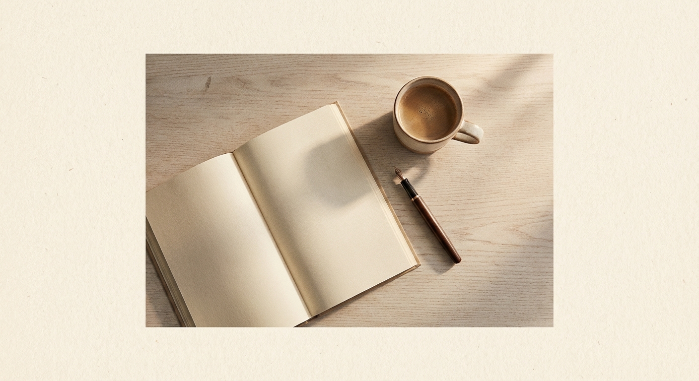 Minimalist study desk